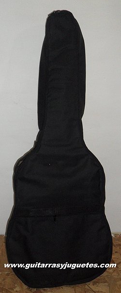 funda economica color negro liso para guitarra